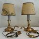 Paire de lampes bougeoirs