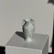 Small porcelain amphora from the Royal Lily of Limoges, limited edition, decorated.