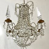 Early 20th century chandelier in bohemian crystal