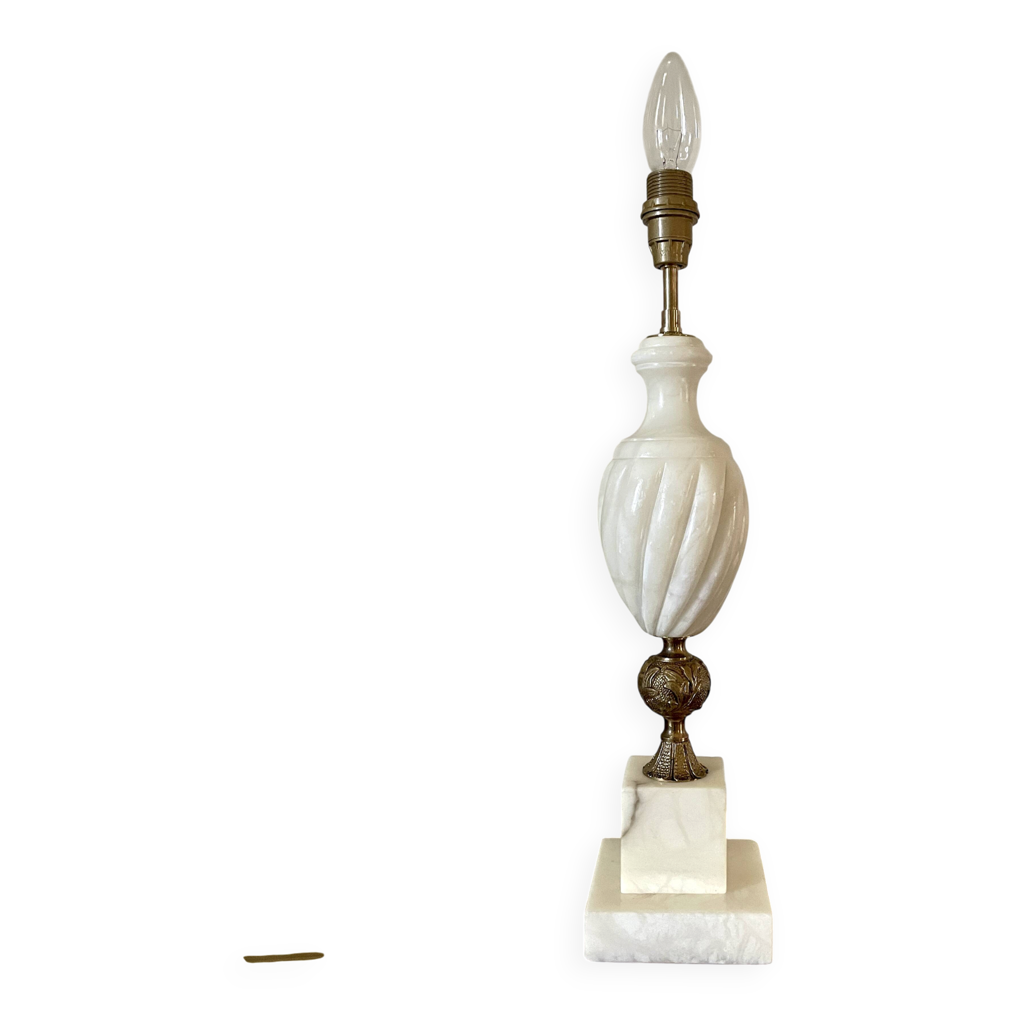 Alabaster lamp base 1950