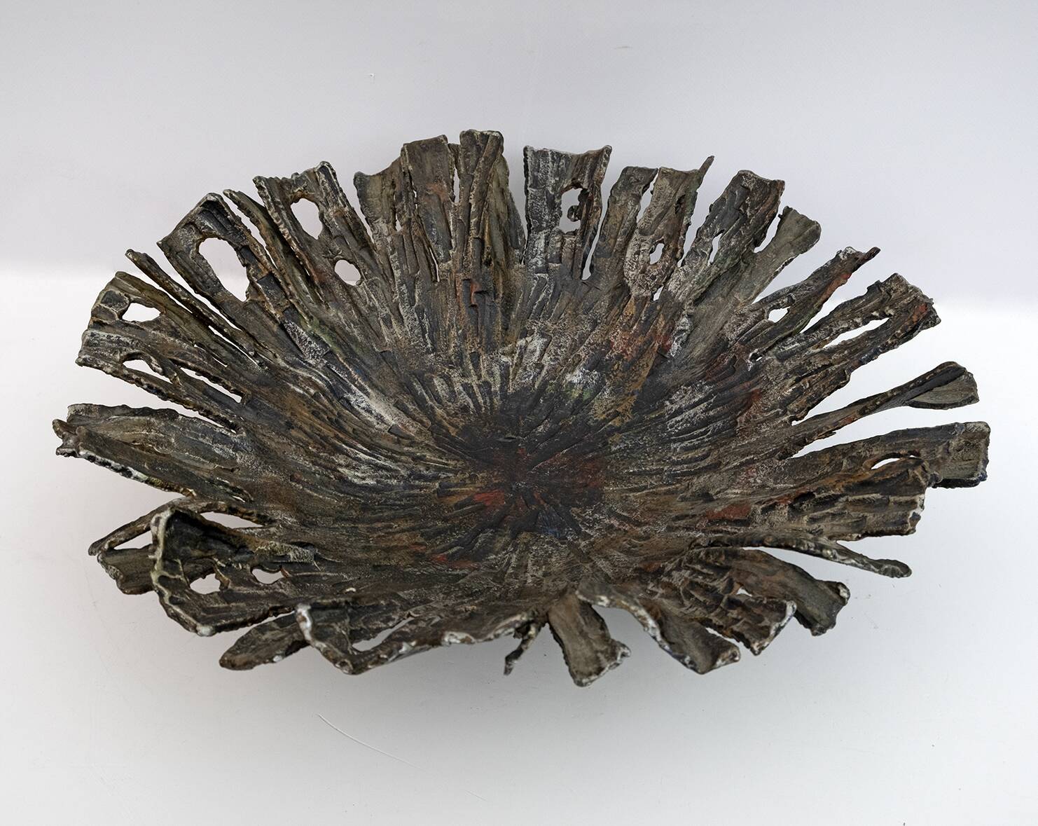 Salvino Marsura Brutalist Forged Iron Centerpieces, 1970s