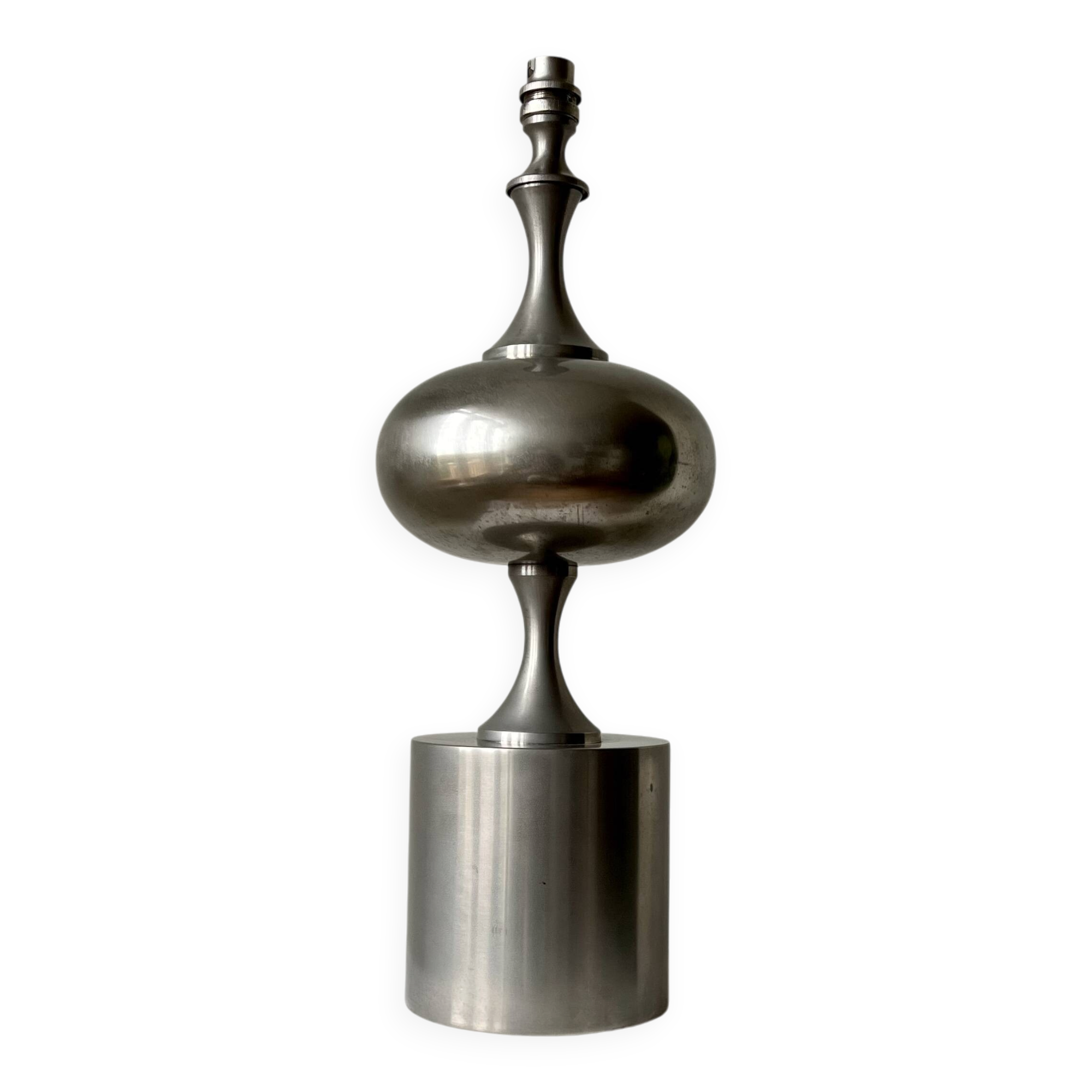 Large sculptural table lamp, Philippe Barbier style. France 1960-70s