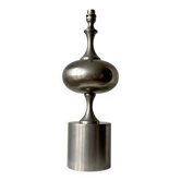 Large sculptural table lamp, Philippe Barbier style. France 1960-70s