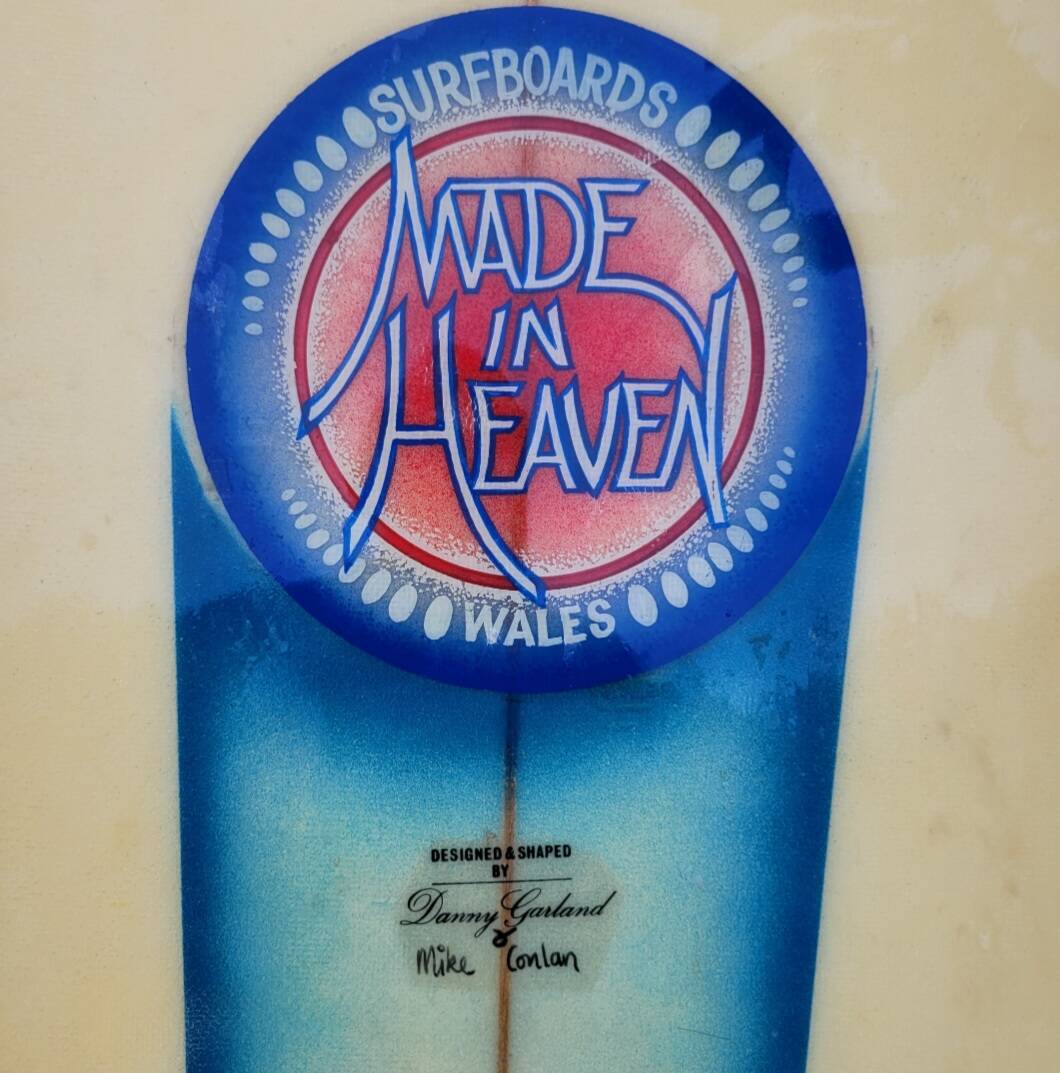 Vintage Danny Garland & Mike Conlan Surfboard for Space-Gypsy 1976