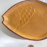 Handmade glazed stoneware platter dish
