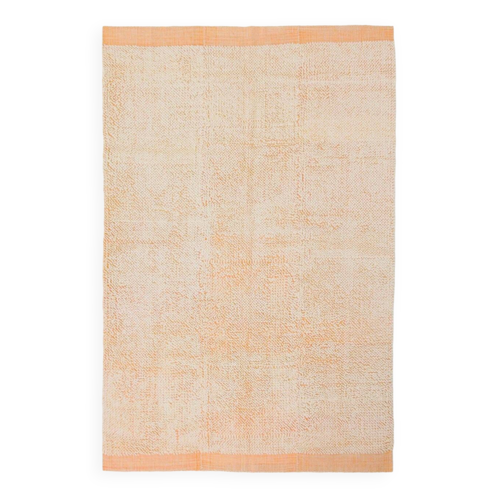 6x10 Pale Salmon Beige Handmade Contemporary Vintage Rug