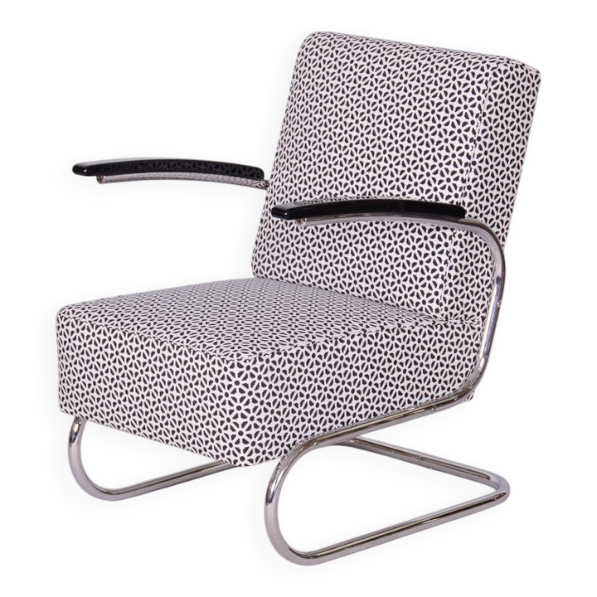 Bauhaus Armchair in Chrome attributed to W. Gispen for Mücke-Melder, Czech, 1930s