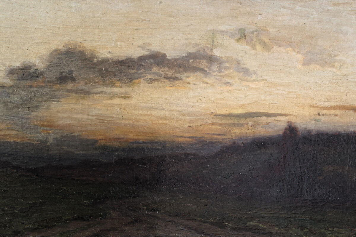 Oil on canvas, landscape, Gaston Bouy
