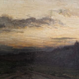 Oil on canvas, landscape, Gaston Bouy