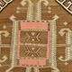 Brown & Beige Tribal Turkish Kilim Rug 132x200Cm SK 35210