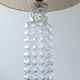 Rare Midcentury Modern crystal bubble table lamp by Orrefors Carl Fagerlund.