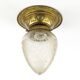 Ceiling lamp, Art Nouveau, frosted glass, Austria, 1930s