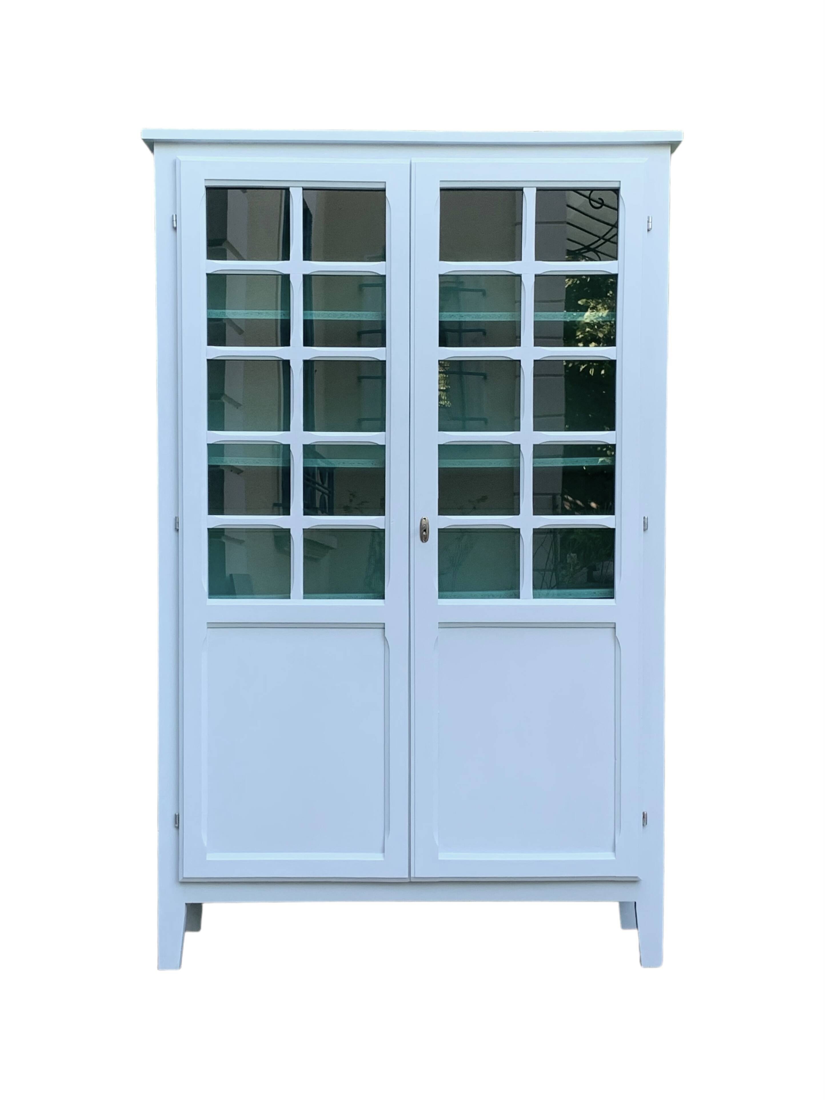 Vintage 1960s Parisian glass cabinet