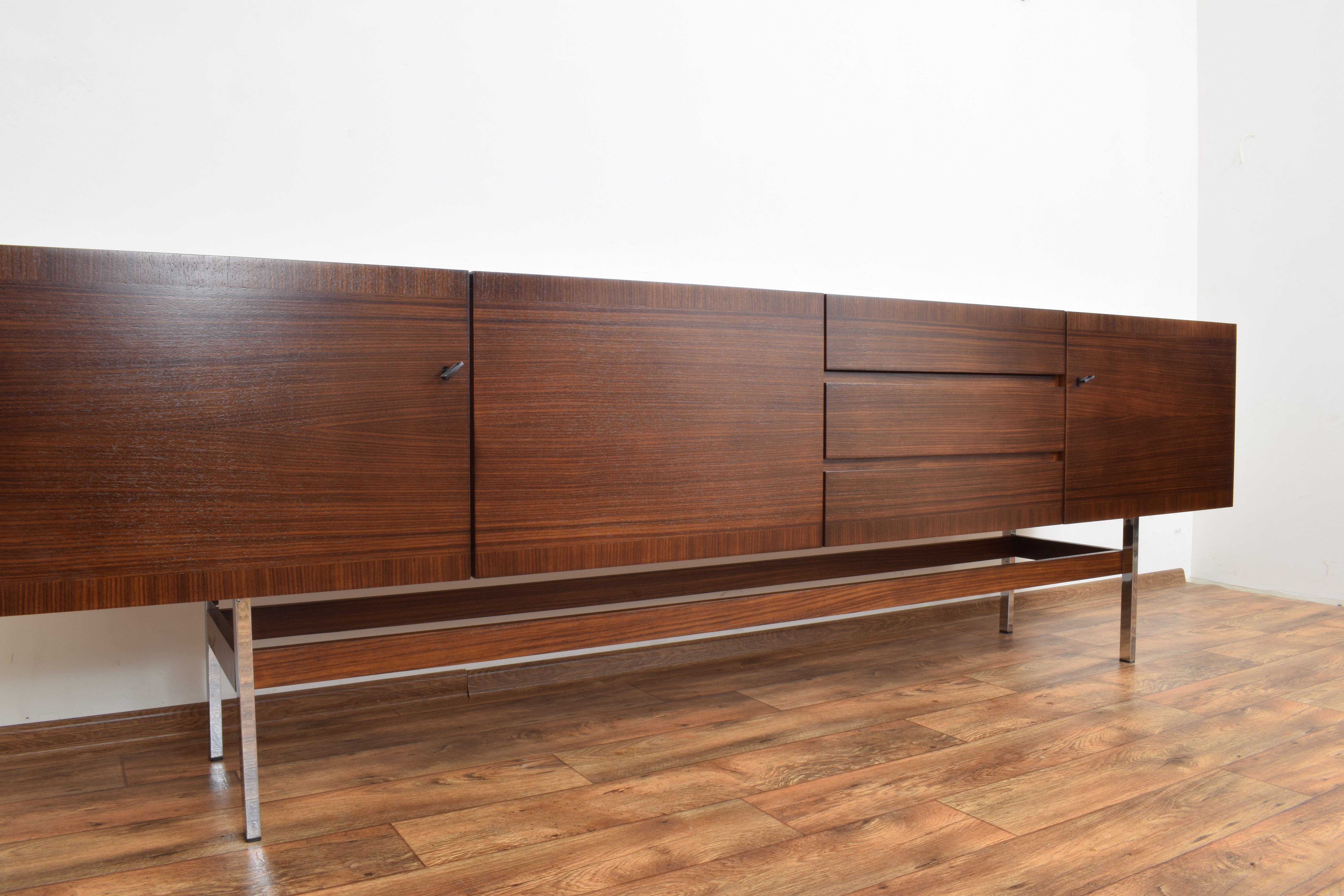 Mid-century german walnut sideboard by Musterring international, 1960s