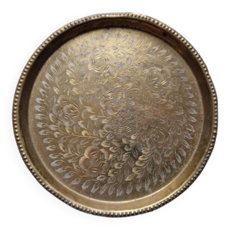 Ancient plate made of copper or brass - India