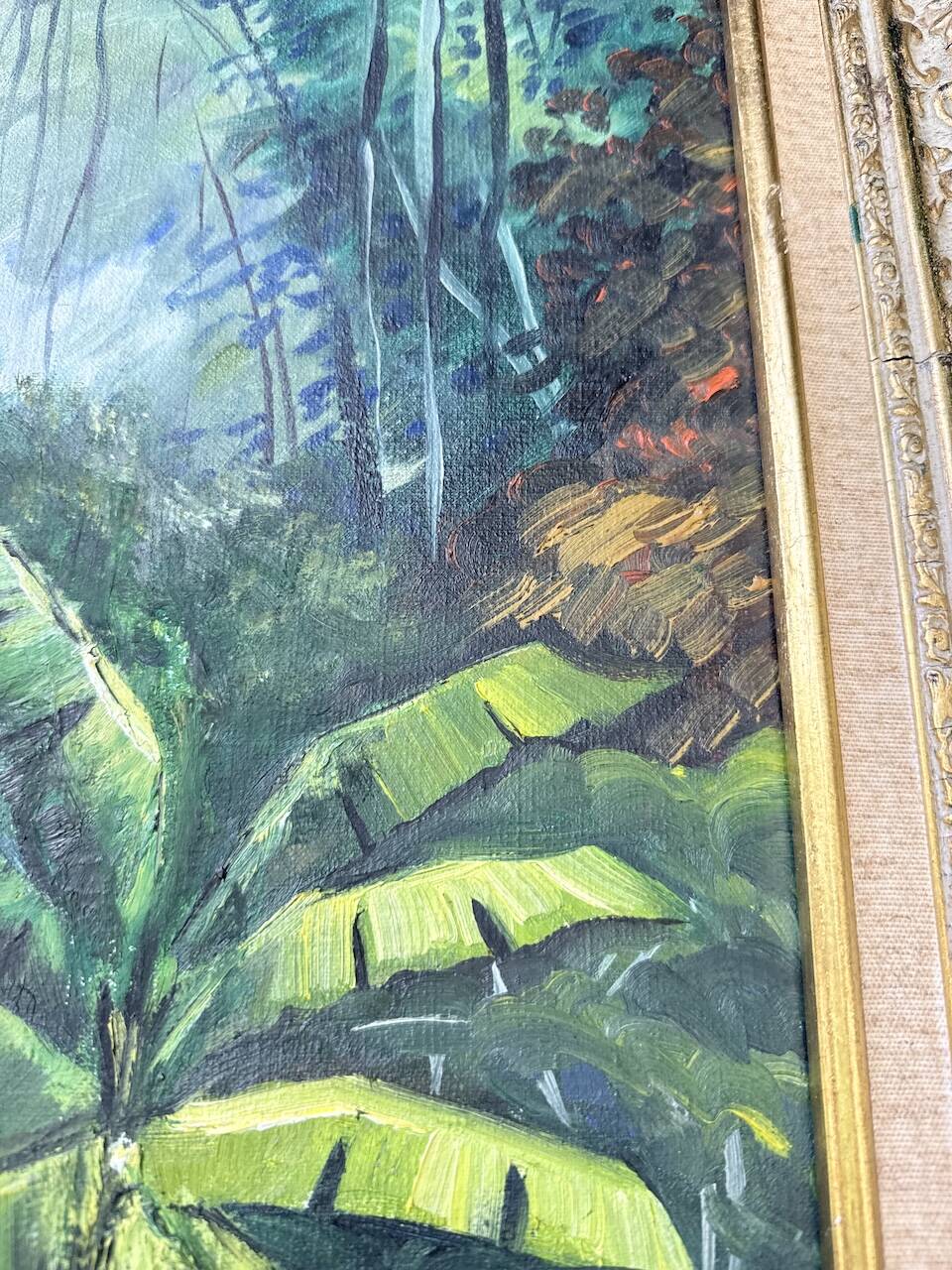 Framed oil painting "forest"