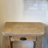 Raw wood workbench / console