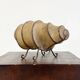 Vintage rawhide swirl table lamp with organic design