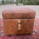 Leather pouf chest 80s