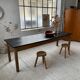 Table de ferme pin noire 250 cm