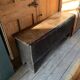 Large Heavy 18th Century Circa 1700 Primitive Carved Oak Sword Chest, Good