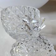 Sugar box in molded crystal