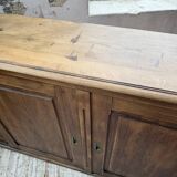 XL oak workshop sideboard with sliding doors from 1900