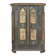Antique Rustic Farmhouse Folk Art Painted Bridal Cabinet 1882