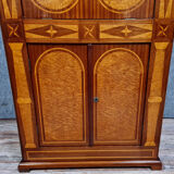 Secretary of Dame Restauration/Charles X in precious wood marquetry circa 1900