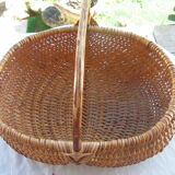 Wicker mushroom basket
