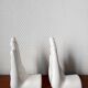 Pair of ceramic hand bookends 1970