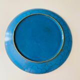 Assiette cloisonnée, émail vintage