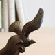 Pair of art deco seagull bookends in regulation and marble