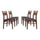 Rare mid-century modern teak dining chairs, set of 4, 1960s