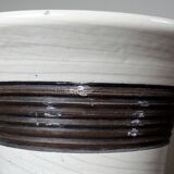 Large modern Raku beige and brown Keramos Sèvres lamp - Jean Besnard 1889-