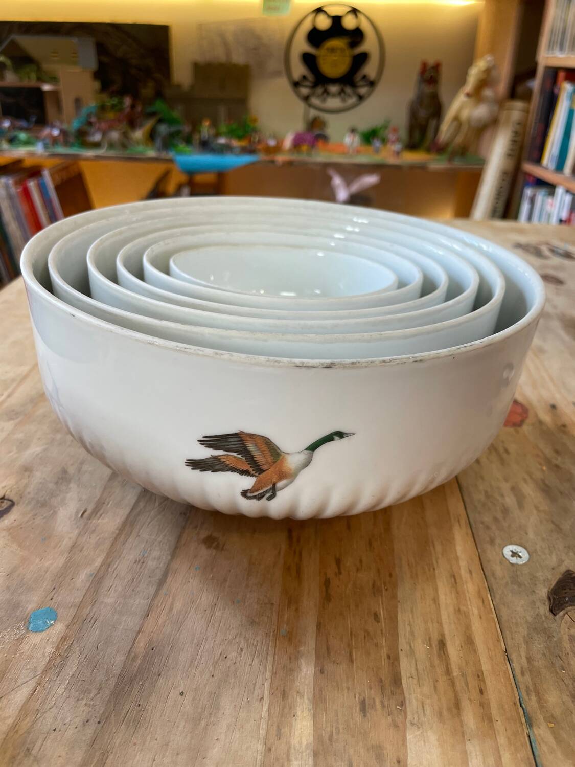 Set of Limoges porcelain bowls