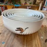 Set of Limoges porcelain bowls