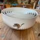 Set of Limoges porcelain bowls