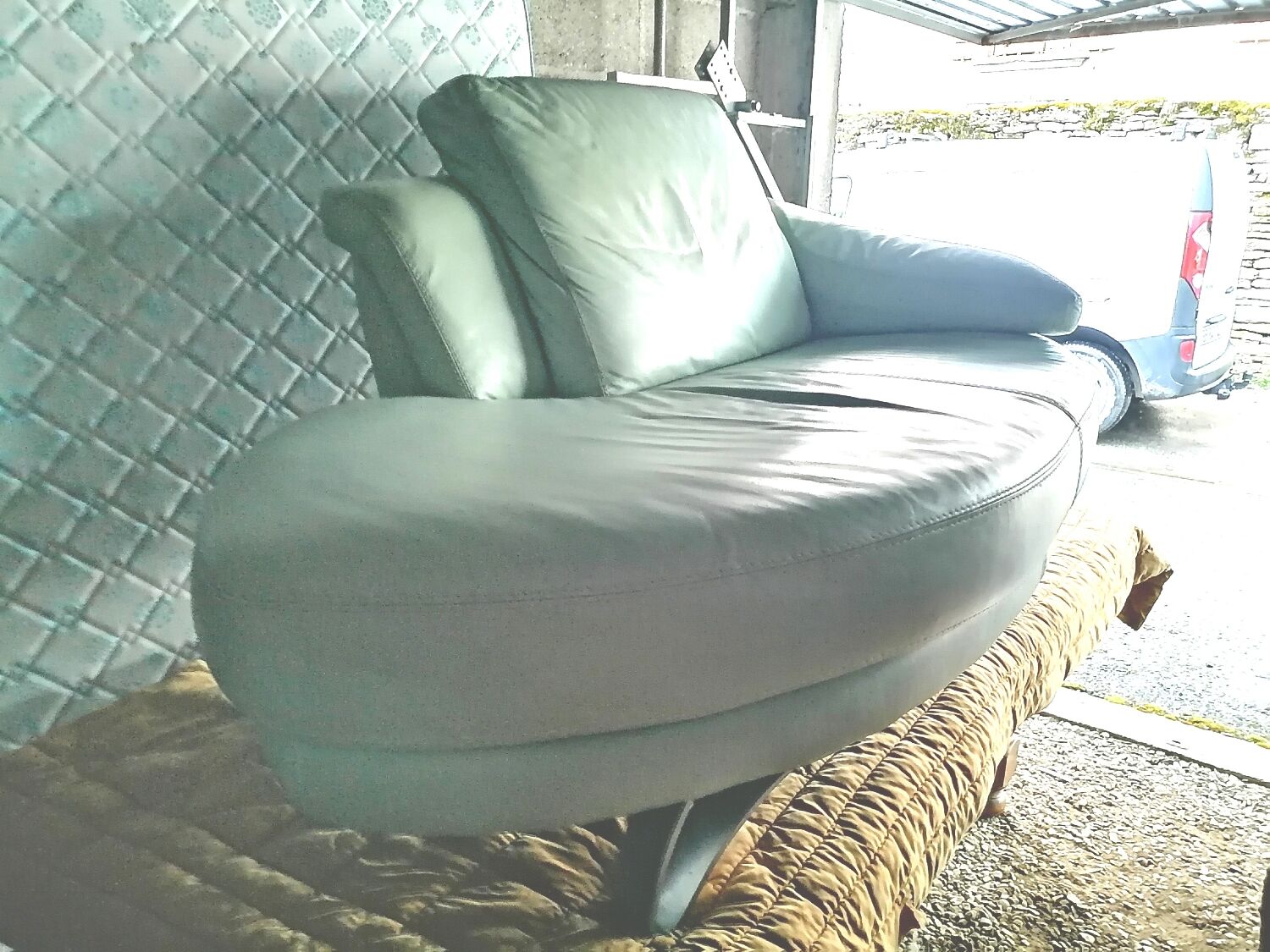 Sofa leather vintage, 70s