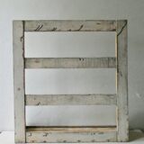 Shelf, kitchen utensils, patinated wood