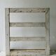 Shelf, kitchen utensils, patinated wood
