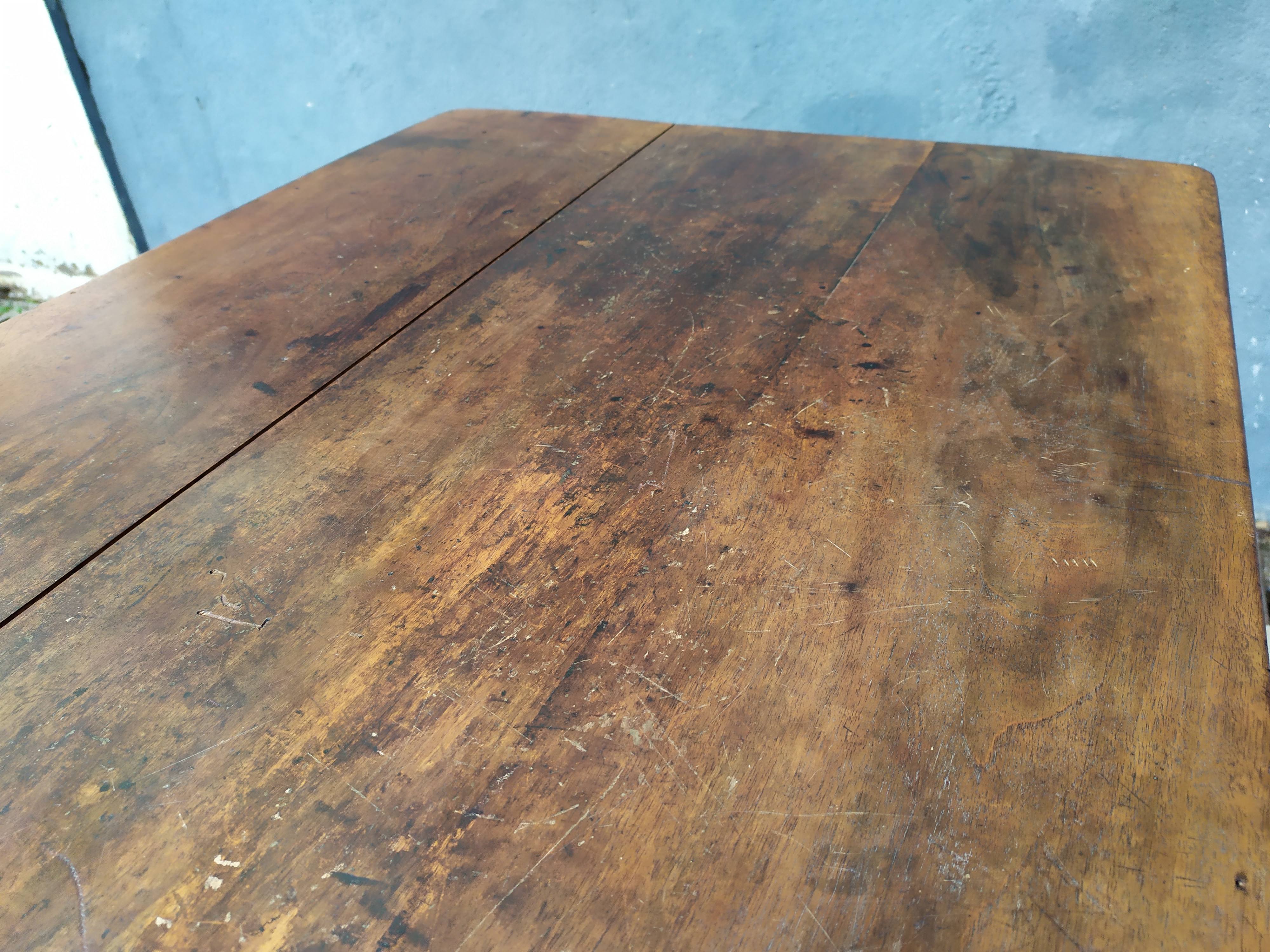 Table de ferme bistrot bois