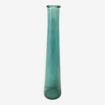 Blue glass vase