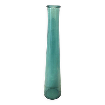 Blue glass vase