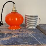 Vintage lamp in orange
