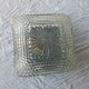 Ceiling light / wall light in bubbled glass