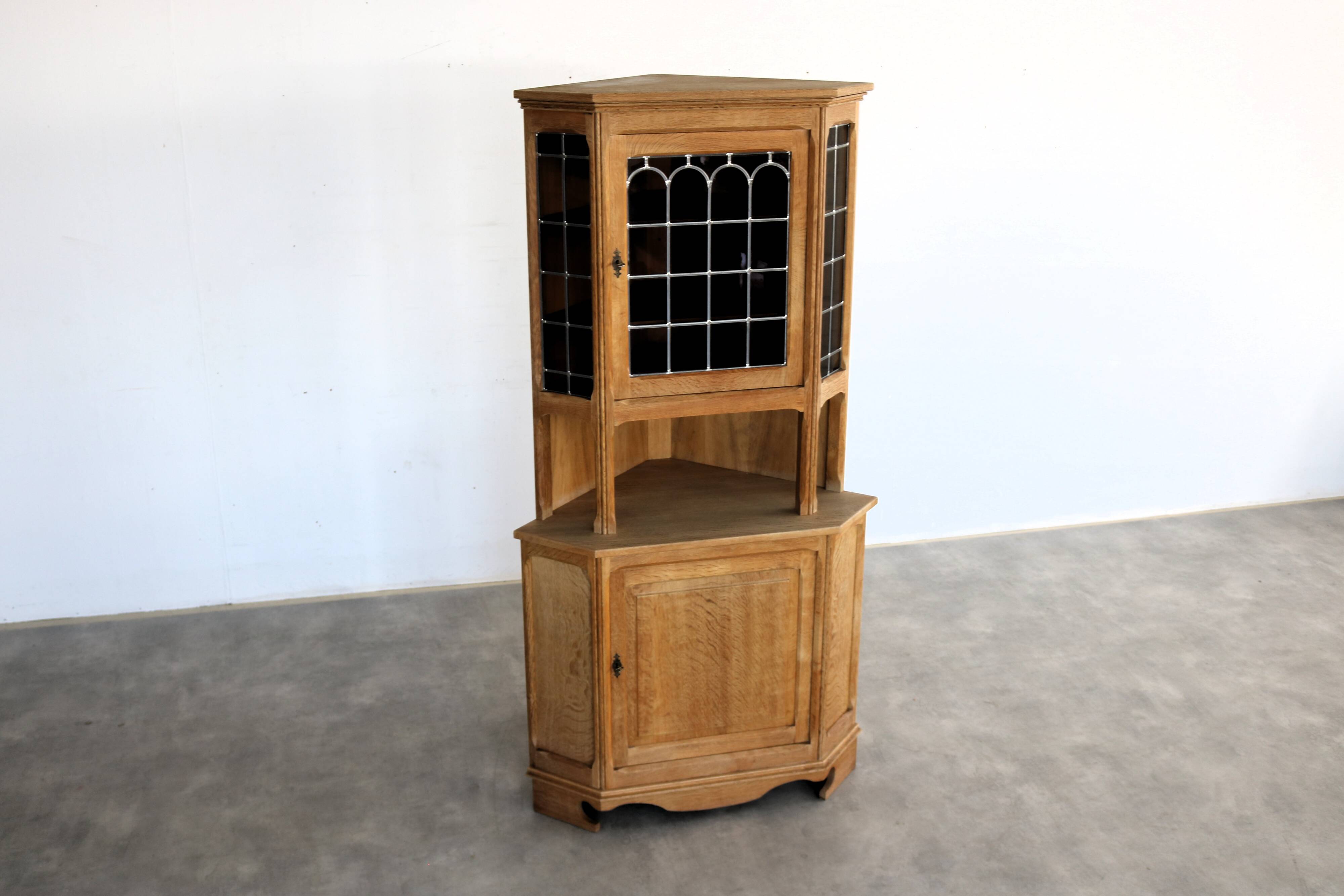 Brutalist display cabinet | corner cabinet | 1960s | Danish