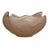 Art Deco pink fish bowl or salad bowl