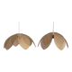 Paire de suspensions fleur de lotus vintage