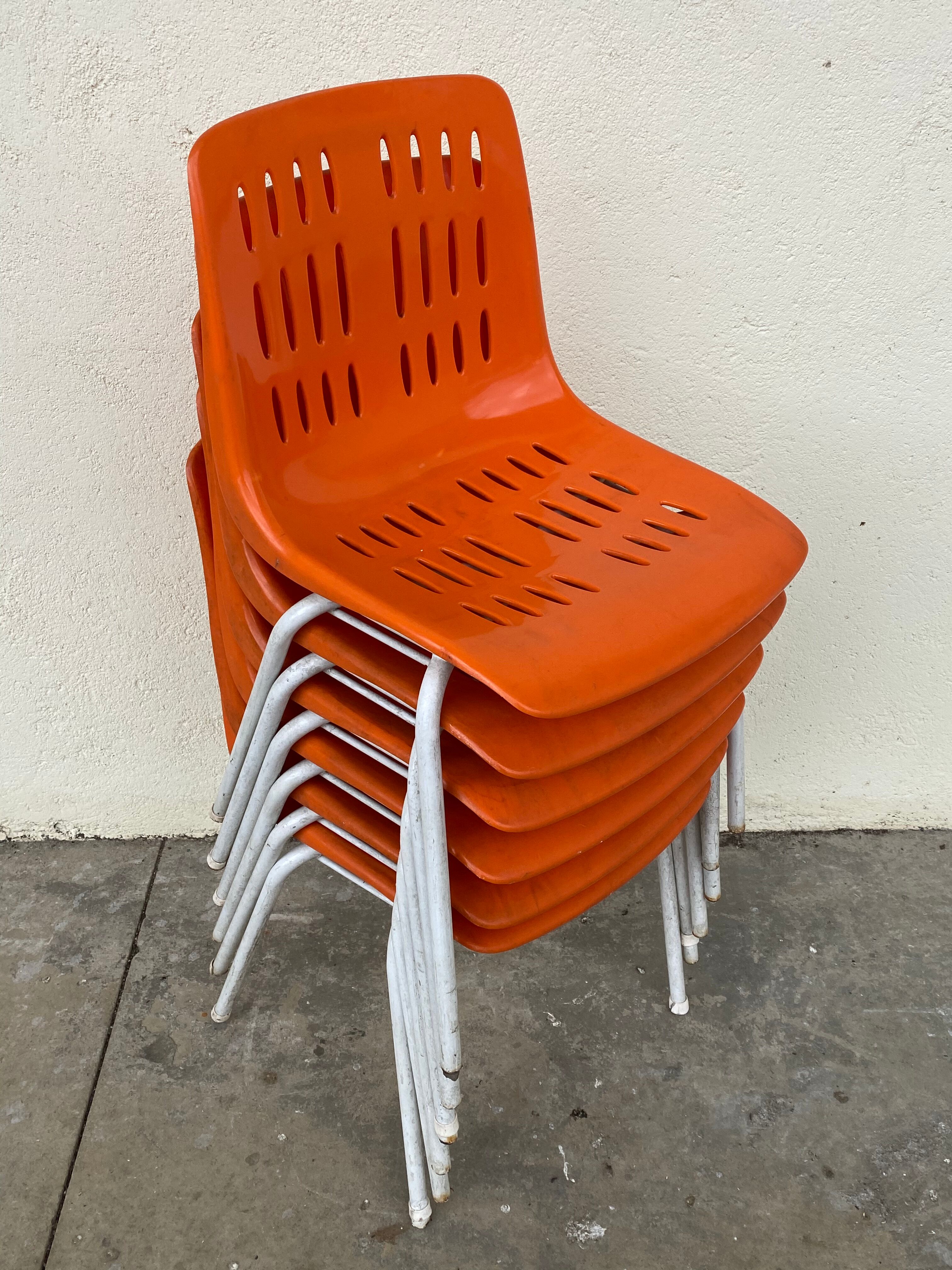 6 Grosfillex chairs